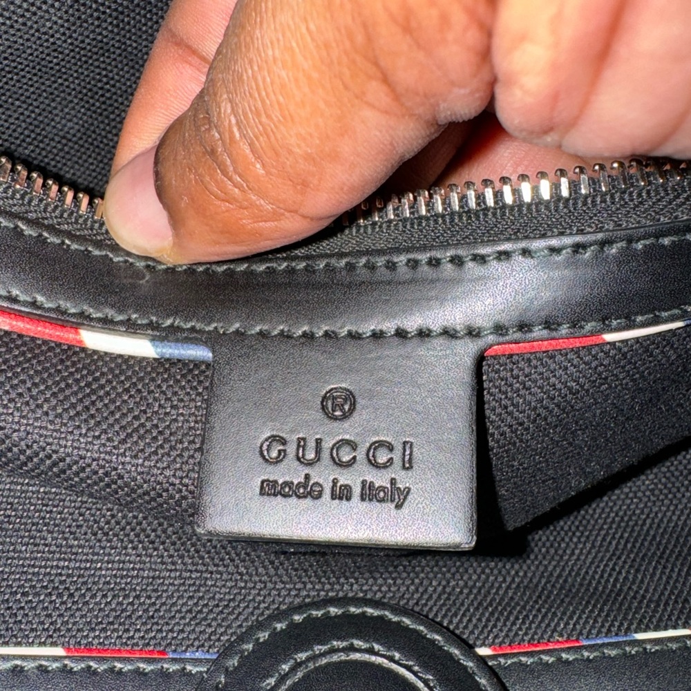 Gucci GG Tote in Black w/patchwork - Picture 5 of 5